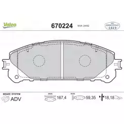 VALEO Ön Fren Balatası Tk 670224