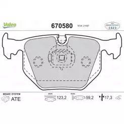 VALEO Arka Fren Balatası Tk 670580