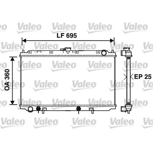 VALEO Motor Su Radyatörü 734215