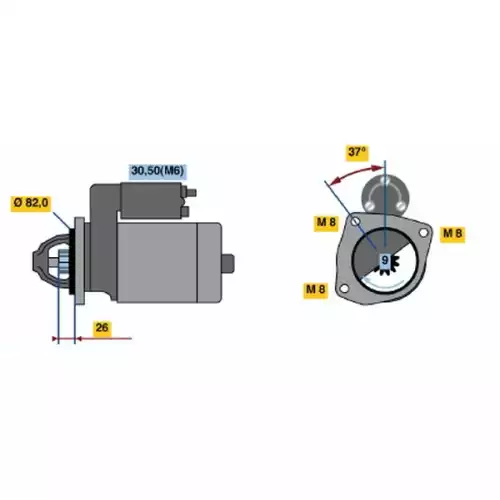 BOSCH Marş Motoru 0001109302