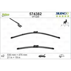 VALEO Silecek Süpürgesi Seti Vm326 X-Trem 530-480mm Flat Blade 574382