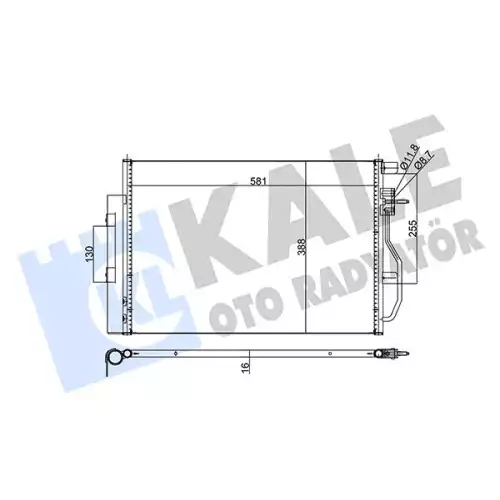KALE Klima Radyatörü Kondanser 343305