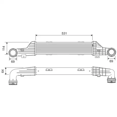 VALEO Turbo İntercool radyatörü 817911