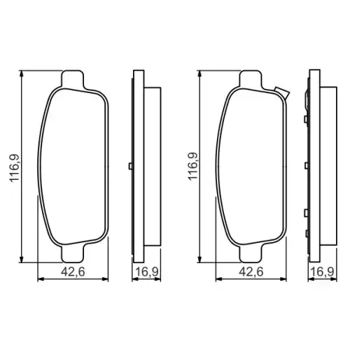 BOSCH Arka Fren Balatası Tk 0986495259