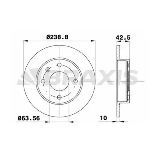 BRAXIS Ön Fren Diski AE0213