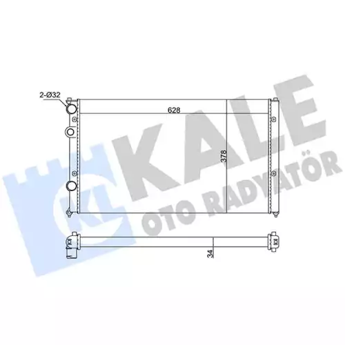 KALE Motor Su Radyatörü 346050