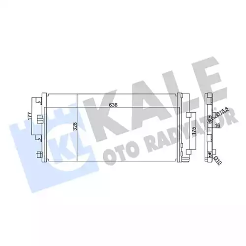 KALE Klima Radyatörü Kondanser 342840