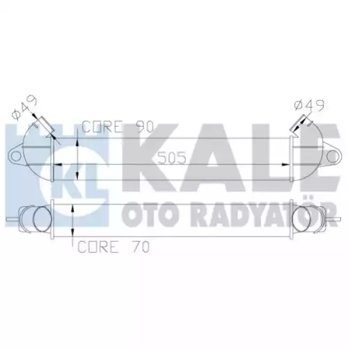 KALE Turbo Radyatörü İntercooler 346300