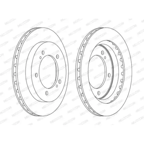 FERODO Ön Fren Diski Havalı (286 5) DDF1687C