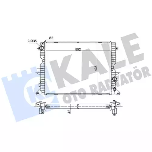 KALE Motor Su Radyatörü 350600