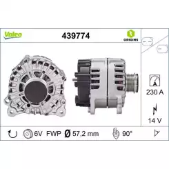 VALEO Alternatör 12 V 220A 439774