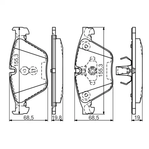 BOSCH Ön Fren Balatası Tk 0986494549