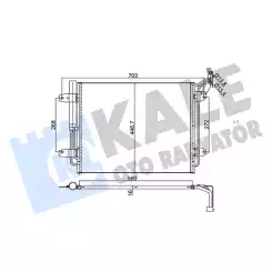 KALE Klima Radyatörü Kondanser 376200