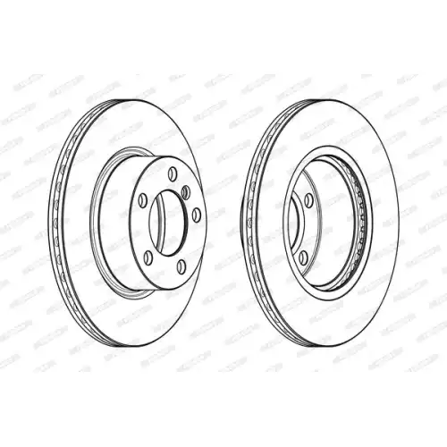 FERODO Ön Fren Diski Hava Kanallı DDF2195C