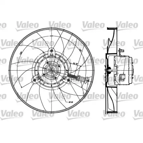 VALEO Radyatör Fan Motoru Sol 698357