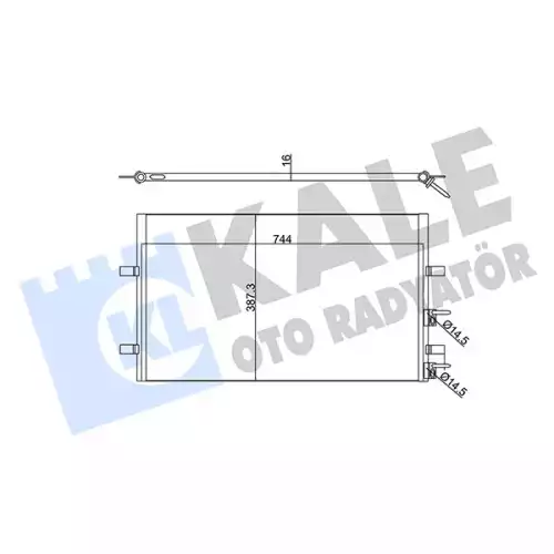 KALE Klima Radyatörü Kondanser 345390