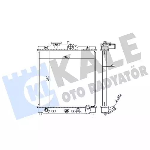 KALE Motor Su Radyatörü Otomatik 348445