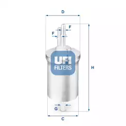 UFI Yakıt Filtre(6 Bar) 31.840.00