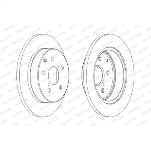 FERODO Arka Fren Diski Düz (281 5 DDF1846