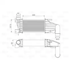 VALEO Turbo İntercool radyatörü 818555