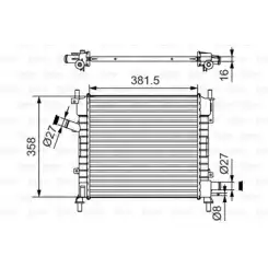 VALEO Motor Su Radyatörü 735478