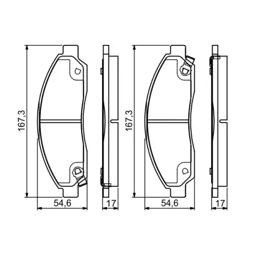 BOSCH Ön Fren Balatası Tk 0986495159