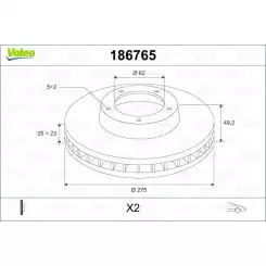 VALEO Ön Fren Diski Tk 186765