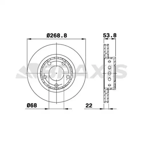 BRAXIS Arka Fren Diski AE0666