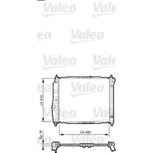 VALEO Motor Su Radyatörü Otomatik 735157