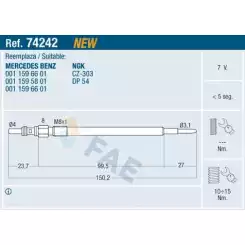 FAE Kızdırma Isıtma Bujisi FAE 74242