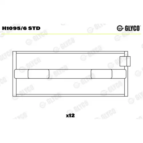 GLYCO Ana Yatak Std H1095/6 STD