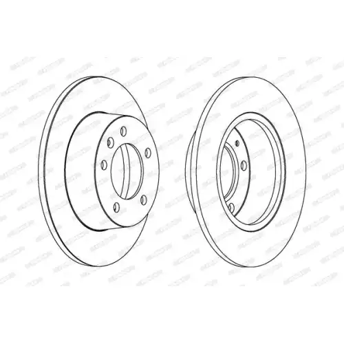 FERODO Arka Fren Diski 305Mm 5 Bıjon DDF1272