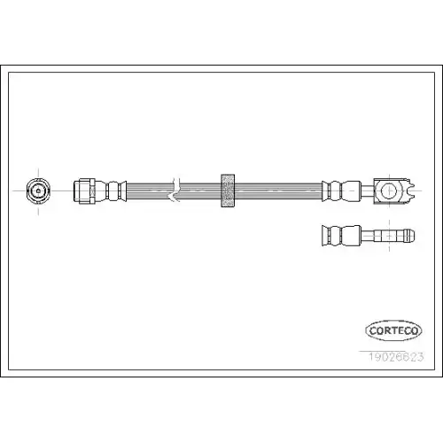 CORTECO Fren Hortumu Ön 380mm 19026623
