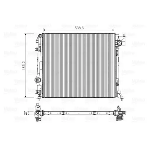 VALEO Motor Su Radyatörü 701516