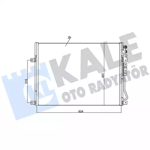 KALE Klima Radyatörü Kondanser 385800