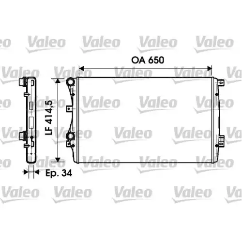 VALEO Motor Su Radyatörü 732872