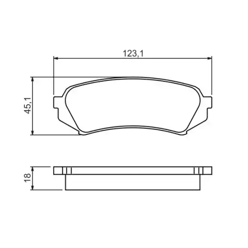 BOSCH Arka Fren Balatası Tk 0986424641