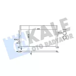 KALE Klima Radyatörü Kondanser 345375