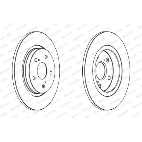 FERODO Arka Fren Diski Takım DDF1755