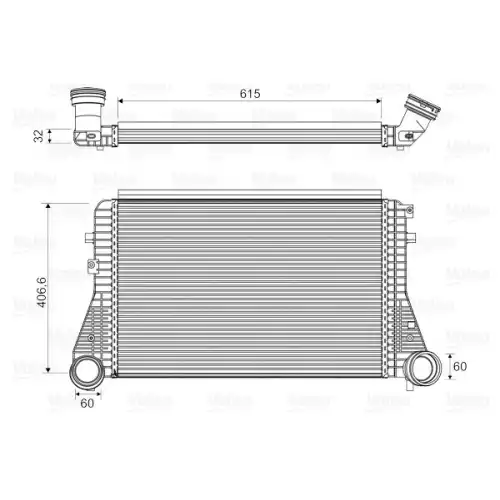 VALEO Turbo İntercooler Radyatörü 818795