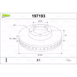 VALEO Ön Fren Diski Takım 197193