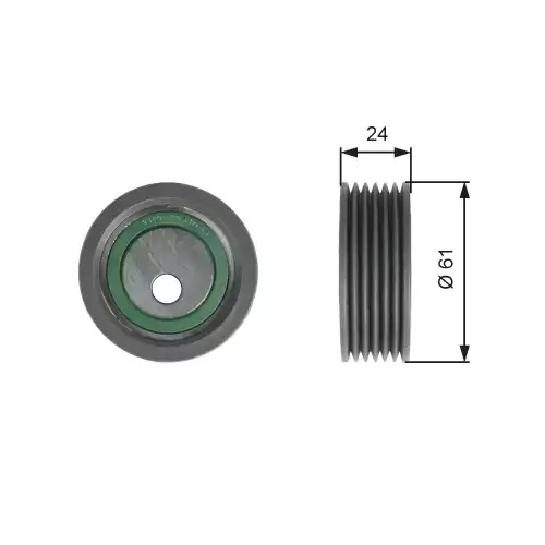 GATES Alternatör V Kayış Gergi Rulmanı T39176