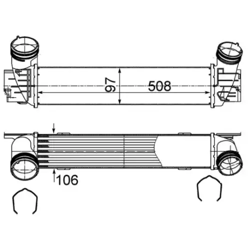 MAHLE Turbo İntercool radyatörü CI491000S