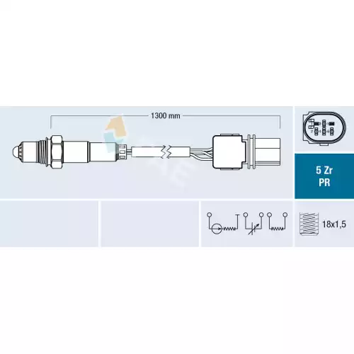 FAE Lambda Oksijen Sensörü Ön FAE 75053