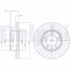 DELPHI Ön Fren Diski BG9692