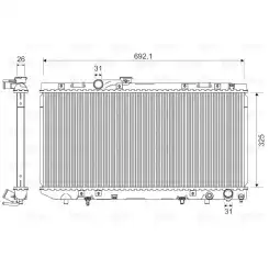 VALEO Motor Su Radyatörü 731696