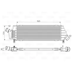 VALEO Turbo İntercool radyatörü 818354