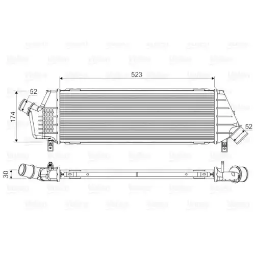 VALEO Turbo İntercool radyatörü 818354