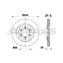 BRAXIS Ön Fren Diski AE0492