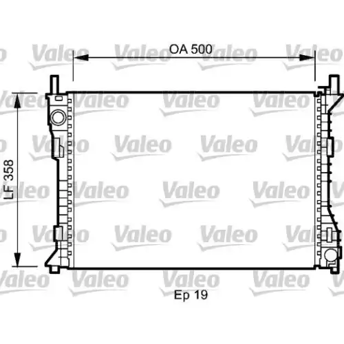 VALEO Motor Su Radyatörü 735045